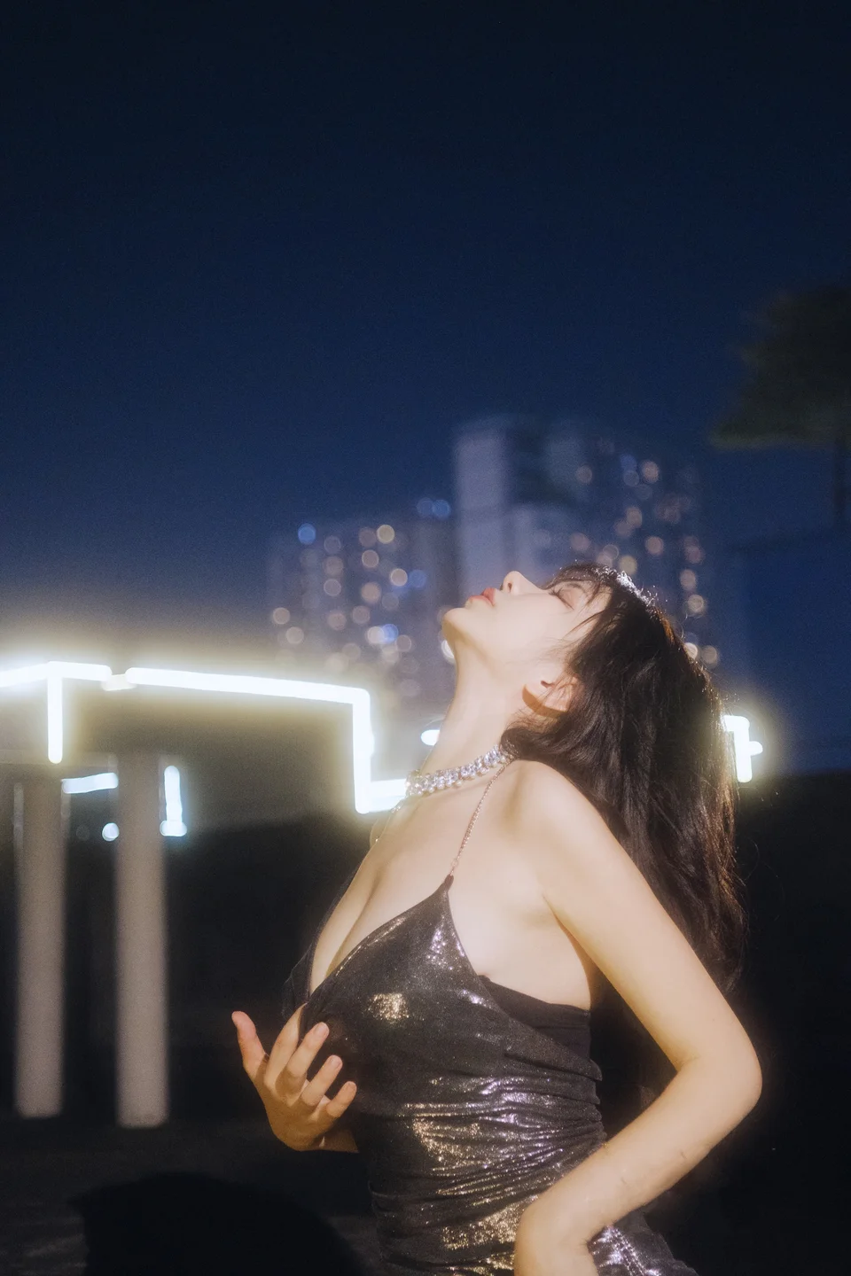 Tina很妖孽呀 - No.037 夜色连衣裙 [37P-110MB] tg@simisebaisi 【丝足阁】010.webp